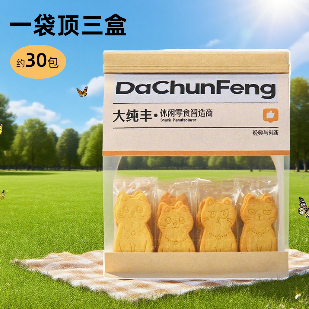 大纯丰黄油猫酪薄脆饼干