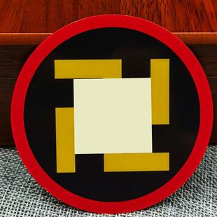 万字符万贴纸八卦福五行福贴8CM江版万字符太极PVC黄万太极万字贴