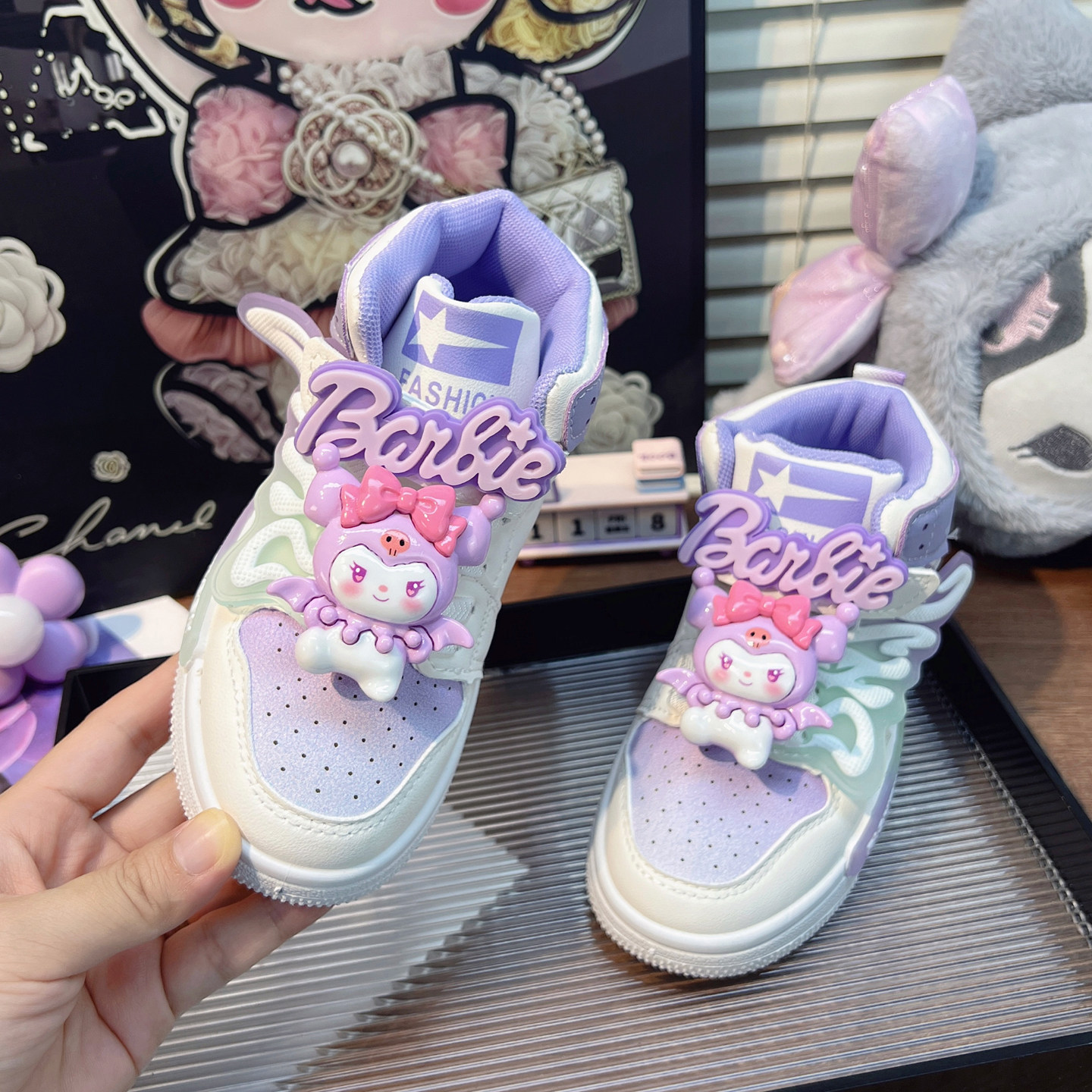 女孩运动鞋小学生2026新款儿童高帮板鞋中大童女鞋春款防水女童鞋