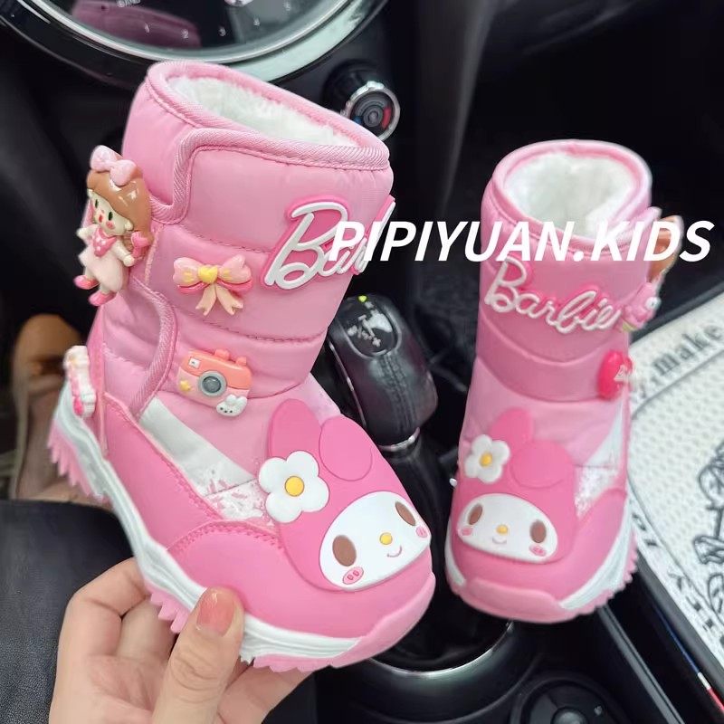 儿童雪地靴女款2025新款冬季加绒加厚防水女童东北零下40度大棉鞋,童鞋/婴儿鞋/亲子鞋,雪地靴,淘宝优惠券,粉丝福利购,淘宝优惠卷
