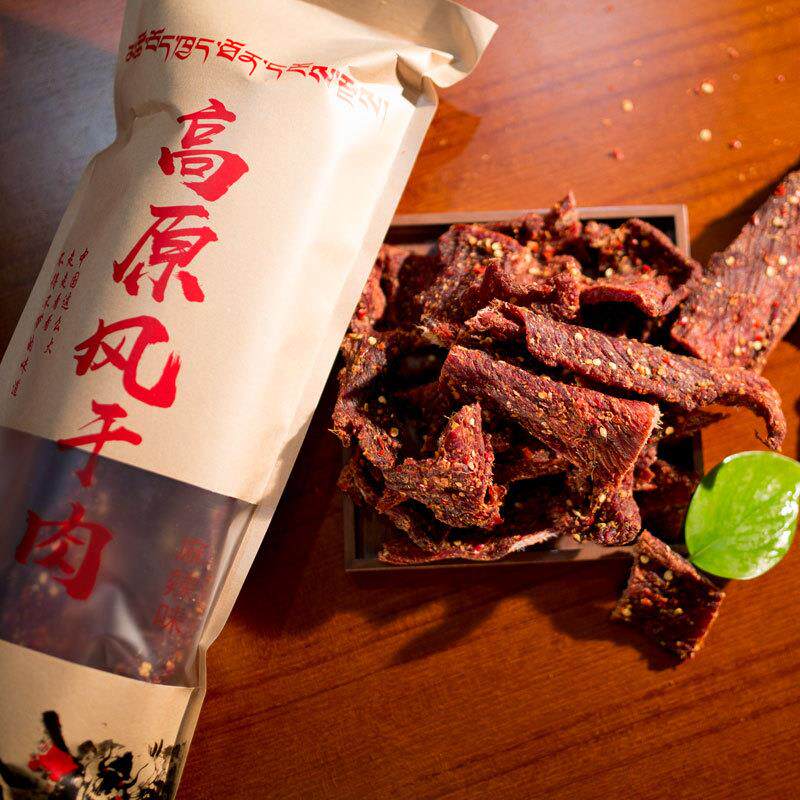 正宗青藏高原特产手撕风干牦牛肉麻辣五香青花椒味散装肉干零食小