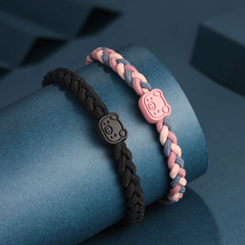 情侣手链小皮筋编织手绳小动物头饰男友专属小皮套闺蜜小礼物可爱