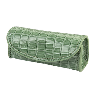 鳄鱼纹首饰盒轻奢高级迷你便携出差旅行戒指收纳包耳钉戒指收纳盒