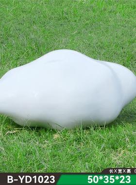 户外大型不锈钢镂空云朵雕塑公园景区售楼玻璃钢人物草坪装饰摆件