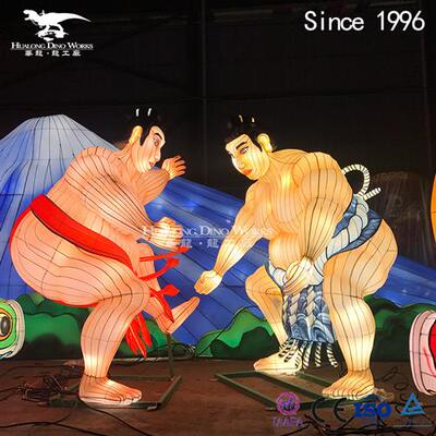 日本相扑彩灯文化自贡灯会华龙艺术公司源头大型生产厂家