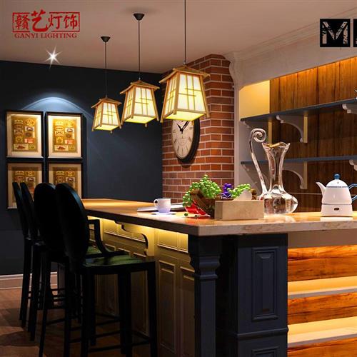日式吊灯榻榻米灯具卧室和室樟子松原木灯主题餐厅客栈创意木艺灯