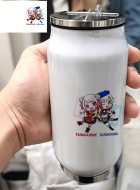 虚拟主播萌妹hime田中姬 hina铃木雏女款露营旅游304不锈钢保温杯