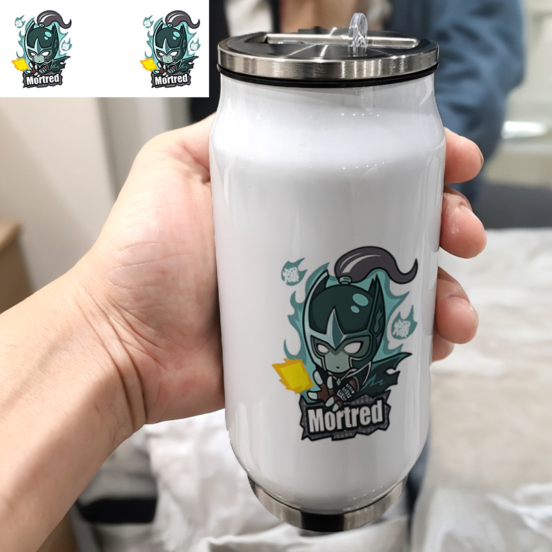 DOTA2刀塔祈求者风暴之灵斧王幻影刺客男款印图304不锈钢保温杯子