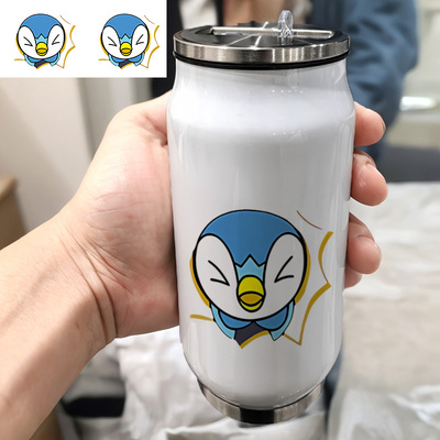 pokemongo口袋妖怪宠物小精灵波加曼皮卡丘跑步304不锈钢保温杯子