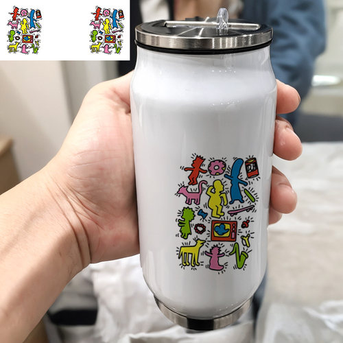 Keith Haring 凯斯哈林涂鸦可外带旅居咖啡旅游304不锈钢保温杯子