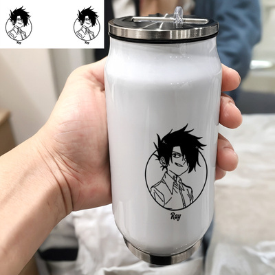 约定的梦幻岛艾玛诺曼雷吉尔达男孩潮流情侣防漏304不锈钢保温杯