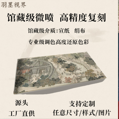 仿宋院本金陵图卷冯宁版纸本谢遂