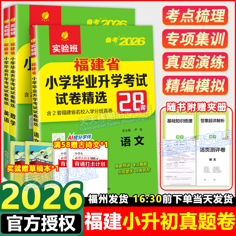 福建小升初考试试卷精选