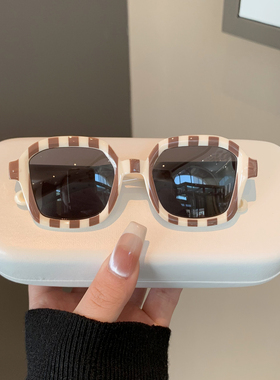 ins韩系儿童防晒偏光条纹墨镜