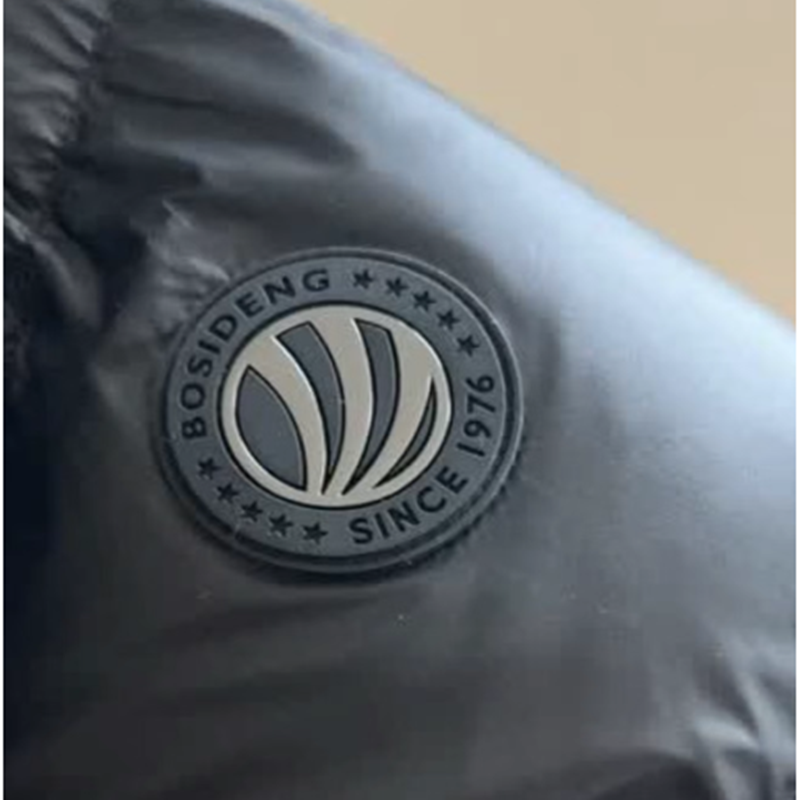 羽绒服标logo贴5厘米魔术贴圆形标志泡芙补丁贴刺绣3116标3110标