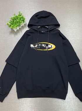 牛货大牌正品特价清仓NCA13021春秋款时尚潮流连帽假两件男士卫衣