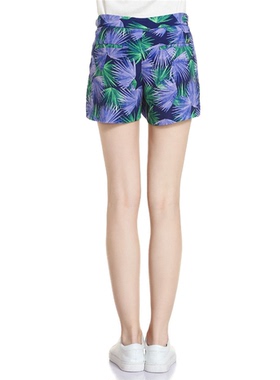 依恋撤柜清仓EETC66401T夏季时尚休闲沙滩度假海边印花短裤女