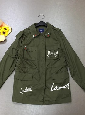 大牌旗下R系列正品RCJT82309T春秋时尚韩版中长款风衣外套女