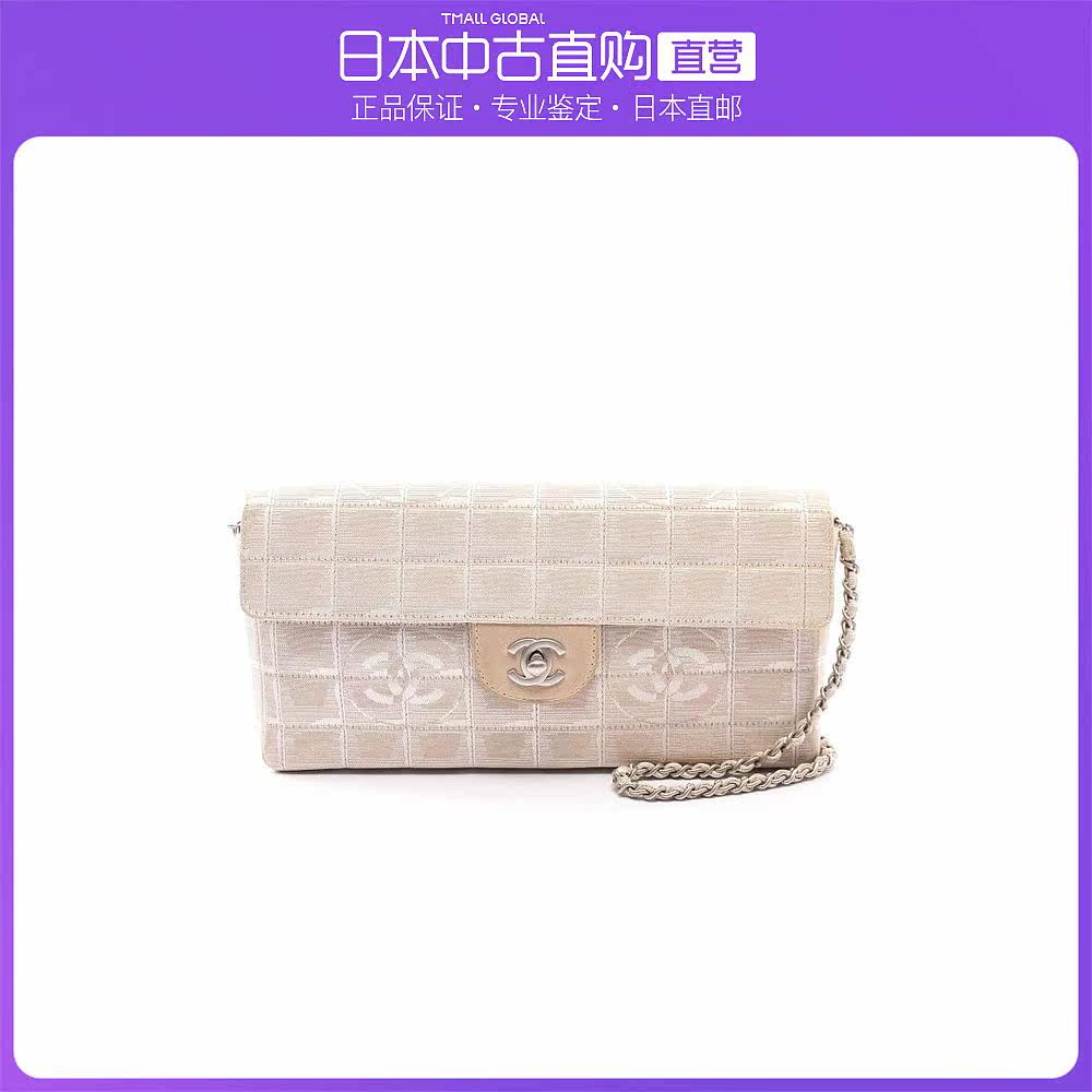 日本直邮中古CHANEL香奈儿[B]9.0新NewTravelLineChocolateBar肩