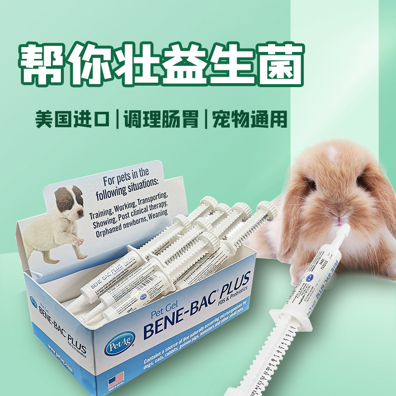 美国进口帮你壮益生菌兔子豚鼠仓鼠龙猫软便猫狗调理肠胃益生元