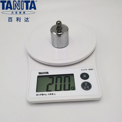 日本TANITA百利达厨房秤家用高精度烘焙秤电子称小型食物秤KJ-216