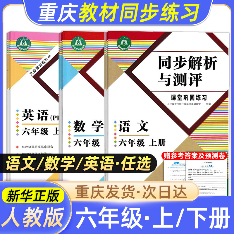 六年级重庆专版同步解析与测评