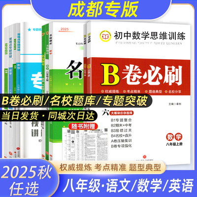 八年级名校题库重难点专题突破25