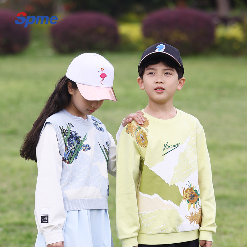 SPME防晒儿童帽鸭舌帽防紫外线