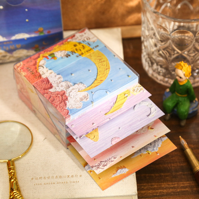 dudumi手帐 画与浪漫便签ins创意基础手帐装饰素材星球油画学生留言纸4款,文具电教/文化用品/商务用品,便签本/便条纸/N次贴,淘宝优惠券,粉丝福利购,淘宝优惠卷