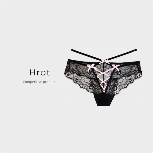 蕾丝绑带纯欲少女内裤低腰性感