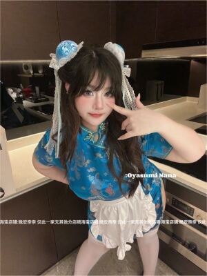 新中式旗袍国风大码甜美