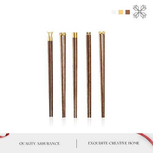 MOLALUNA鸡翅木防滑筷子耐高温