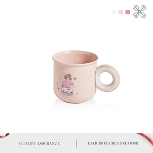 MOLA.Cloud.漱口杯创意甜甜圈手柄口杯小清新儿童家用刷牙 带云