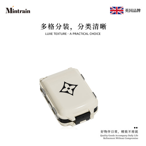 Mintrain双层便携密封防潮药盒