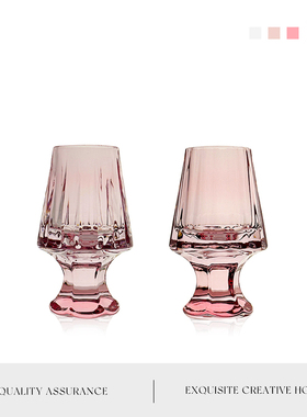 MOLA.Plume.酒具粉色小酒杯果酒杯威士忌闻香水晶杯烈酒杯 | 茜羽
