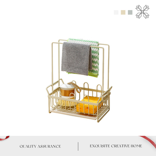 MOLA.Born.收纳架厨房抹布海绵沥水架水龙头多功能置物架 贺生