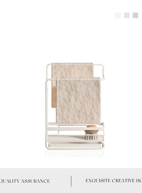 MOLA.Object.置物架厨房多功能沥水架抹布收纳免打孔壁挂 | 物以