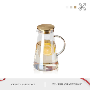 Mintrain英国冷水壶高颜值茶壶轻奢ins风耐热玻璃水具套装丨微冰