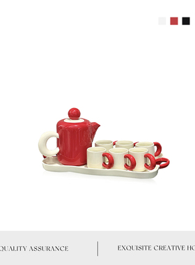 MOLA.Careless.水具套装多巴胺陶瓷茶壶茶杯带托盘高颜值 | 粗心