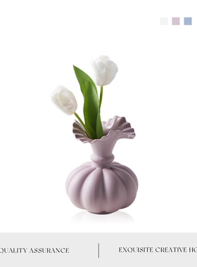 MOLALUNA.Squash.花瓶创意陶瓷餐桌郁金香花器家居装饰摆件 |南瓜