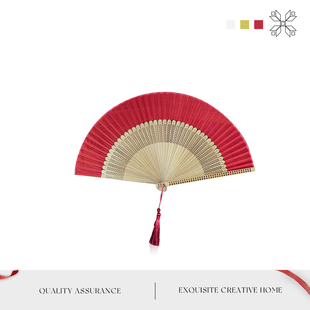 MOLA.Love.扇子古风扇子折叠扇子古风折扇汉服扇新中式 戴爱 女