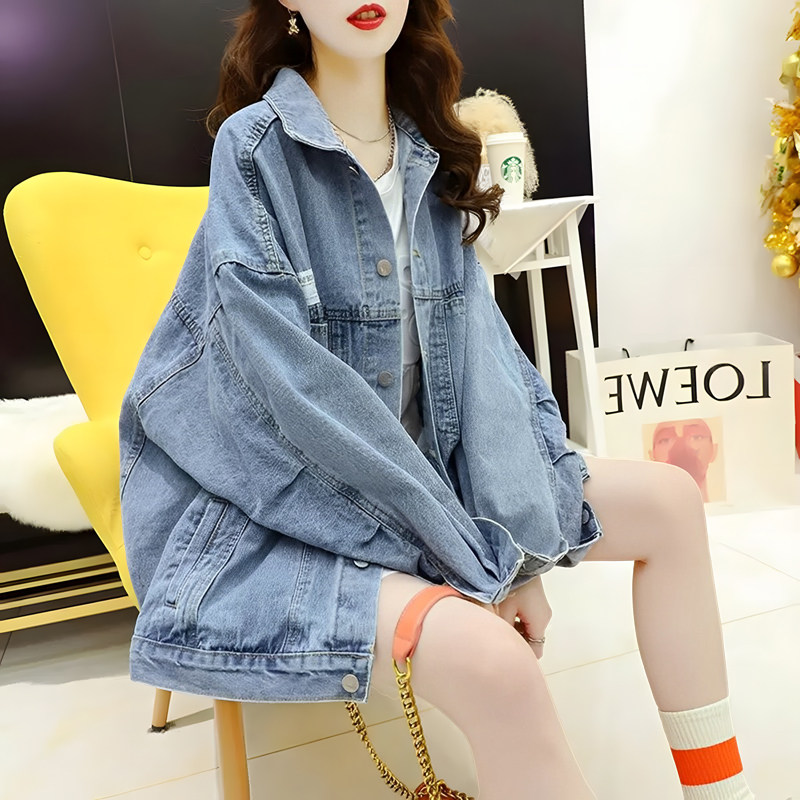 oversize美式复古牛仔外