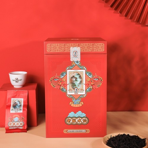 和德元溪记老枞水仙一级武夷岩茶大红袍茶叶浓香型500g/1盒装正品