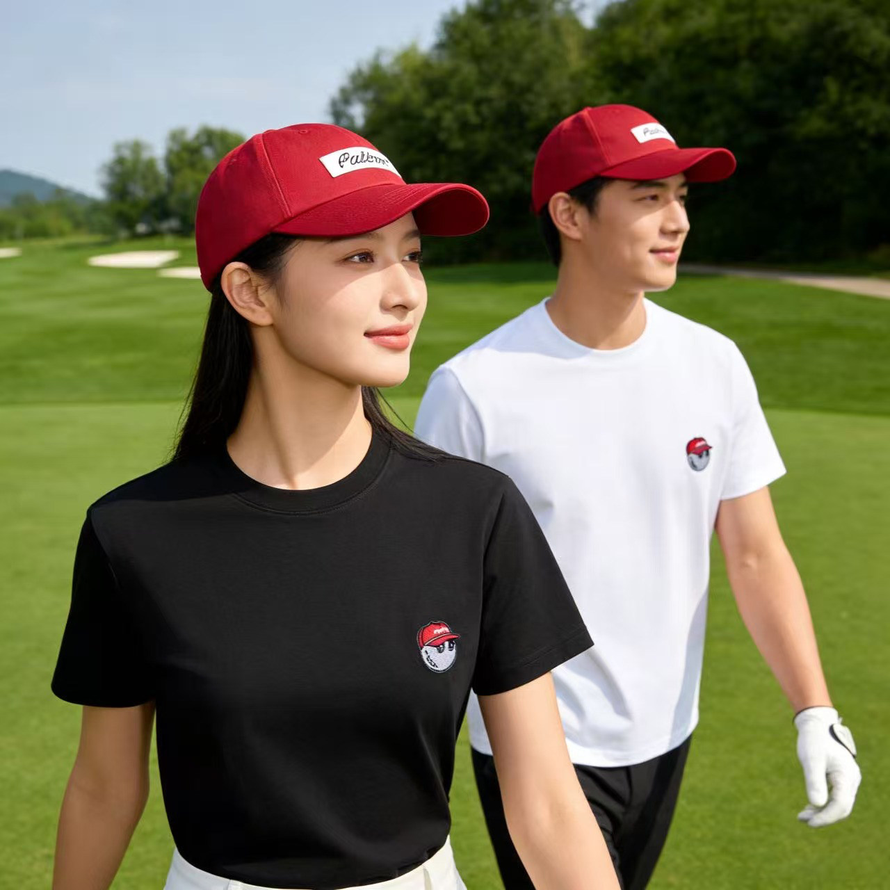 MALBONGOLF纯棉刺绣短袖T恤