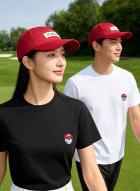 MALBONGOLF纯棉刺绣短袖T恤