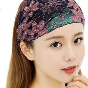 遮白发发套发带遮白发高雅气质宽边发箍外戴韩版透气松紧洗脸头巾