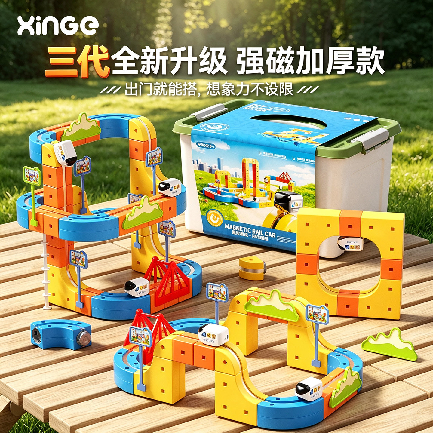 反重力悬浮滑行轨道车玩具图片