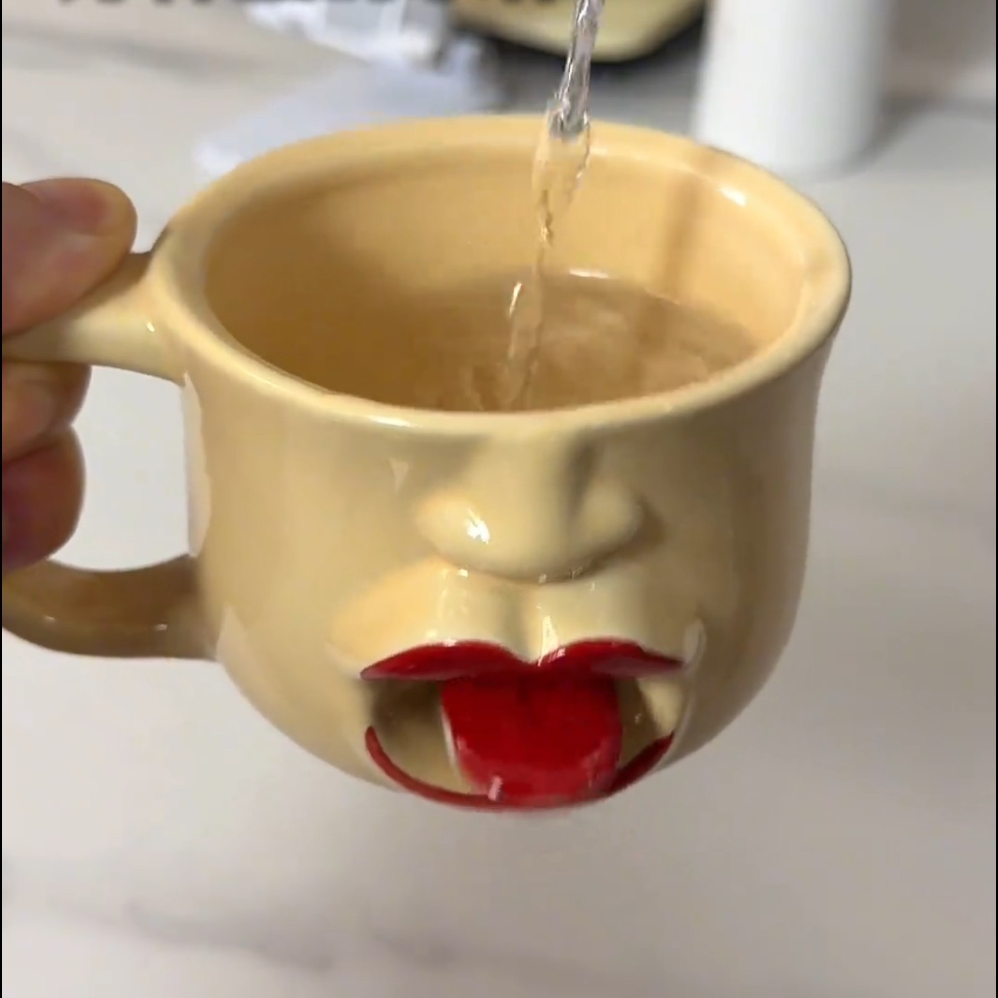 稀奇古怪陶瓷马克杯吐舌头抽象搞怪水杯送朋友生日礼物伴手礼杯子