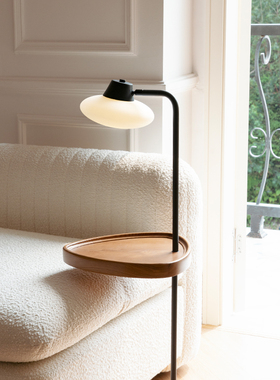 Keijo 丹麦中古边几落地灯沙发旁实木简约卧室床头置物茶几氛围