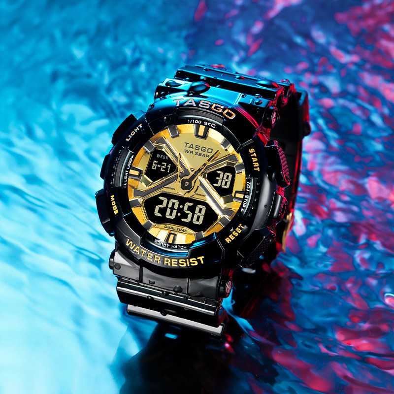 tasgo/特斯高新款手表男款中小学生电子手表青少年金刚狼机械表